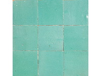 Zellije glazed light green 10x10 cm - wandtegel 10m² - afbeelding 1 van  1