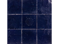 Zellije glazed night blue 10x10 cm - wandtegel 12m² - afbeelding 1 van  1