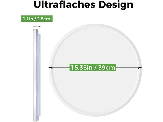 Zemty led plafondlamp (pack van 2) - afbeelding 2 van  6