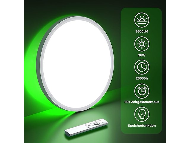 Zemty led plafondlamp (pack van 2) - afbeelding 3 van  6