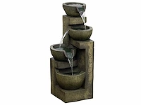 Zen ornamental garden fountain met verstelbare doorstroming en onderwaterpomp inbegrepen - afbeelding 2 van  5
