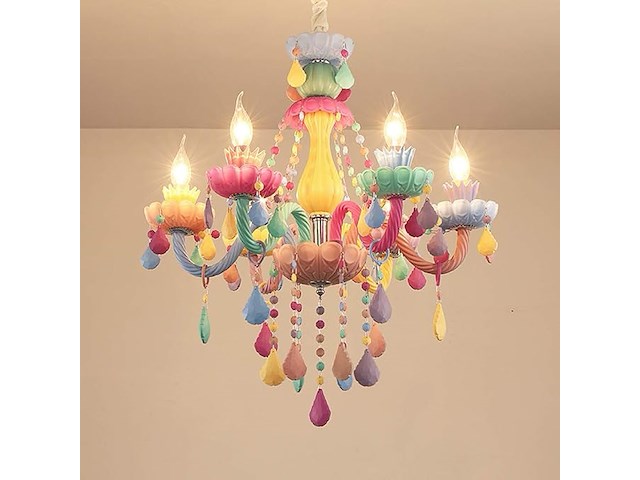 Zenithbeam kleurrijke kristallen kroonluchter - afbeelding 1 van  3