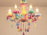 Zenithbeam kleurrijke kristallen kroonluchter - afbeelding 1 van  3