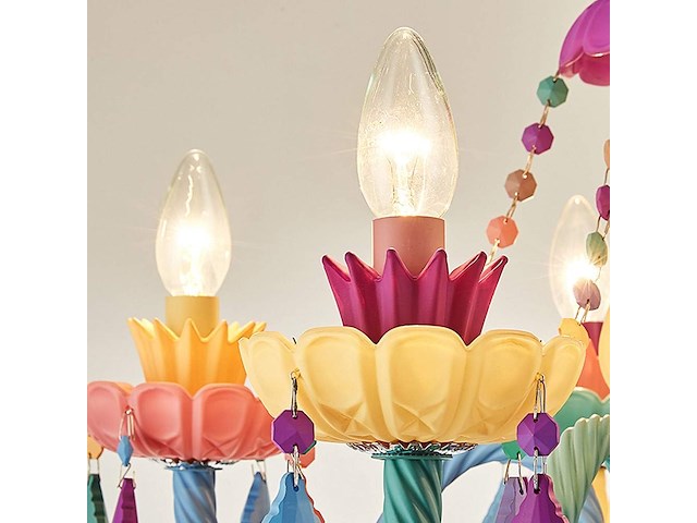 Zenithbeam kleurrijke kristallen kroonluchter - afbeelding 2 van  3