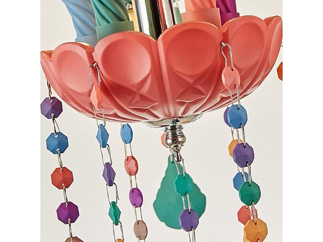 Zenithbeam kleurrijke kristallen kroonluchter - afbeelding 3 van  3