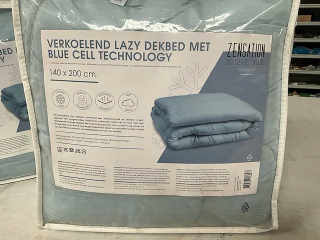 Zensation verkoelend lazy dekbed met blue cell technology 140 x 200 cm (2x) - afbeelding 2 van  6