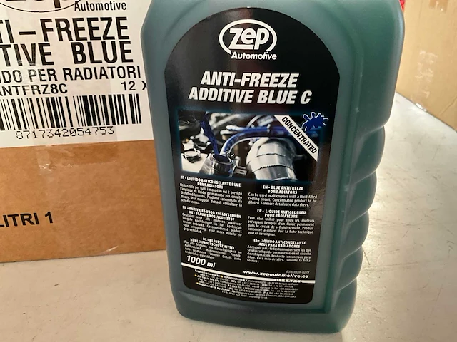 Zep automotive antivries voor koelsystemen met blauwe koelvloeistof 1000ml (12x) - afbeelding 2 van  3