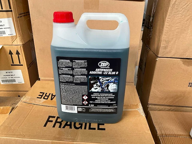 Zep automotive antivries voor koelsystemen met blauwe vloeistof 5kg (4x) - afbeelding 1 van  4