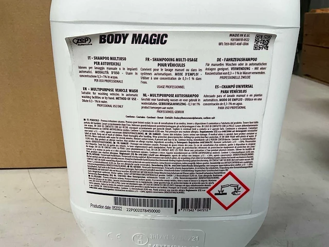 Zep vehicle care multipurpose autoshampoo 5 liter (4x) - afbeelding 3 van  3