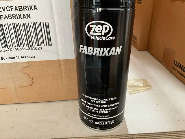 Zep vehicle care ontsmettende geurverwijderaar voor stoffen 400ml (12x) - afbeelding 2 van  4