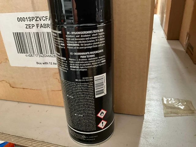 Zep vehicle care ontsmettende geurverwijderaar voor stoffen 400ml (12x) - afbeelding 4 van  4