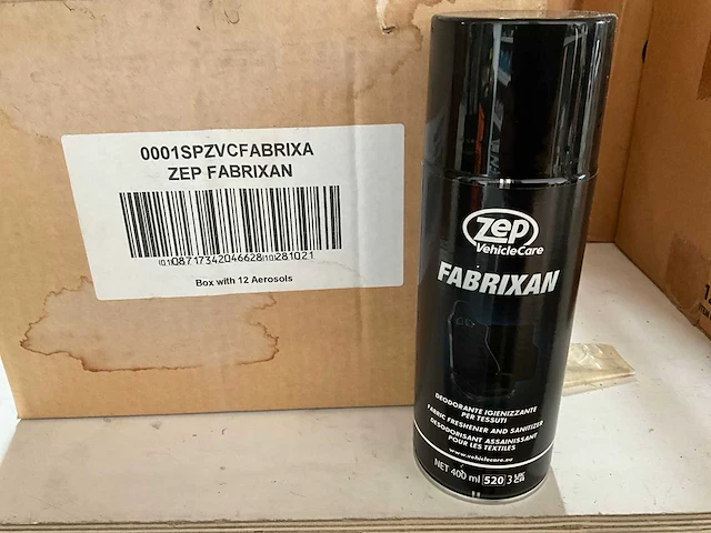 Zep vehicle care ontsmettende geurverwijderaar voor stoffen 400ml (12x) - afbeelding 1 van  4