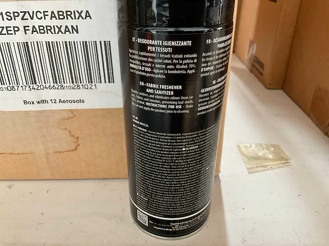 Zep vehicle care ontsmettende geurverwijderaar voor stoffen 400ml (12x) - afbeelding 3 van  4