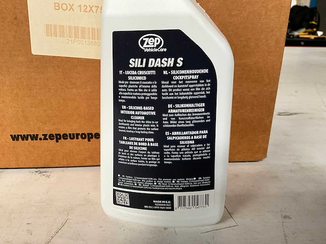 Zep vehicle care siliconenhoudende cockpitspray 750ml (12x) - afbeelding 4 van  4
