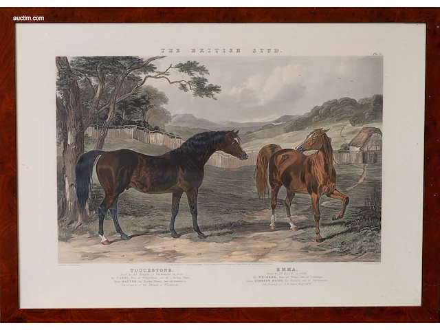 Zes antieke engelse kleurengravures j.f. herring... - afbeelding 2 van  7