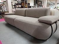 Zetel – grote 2-zit | teddystof met verstelbare rugleuning - afbeelding 1 van  5