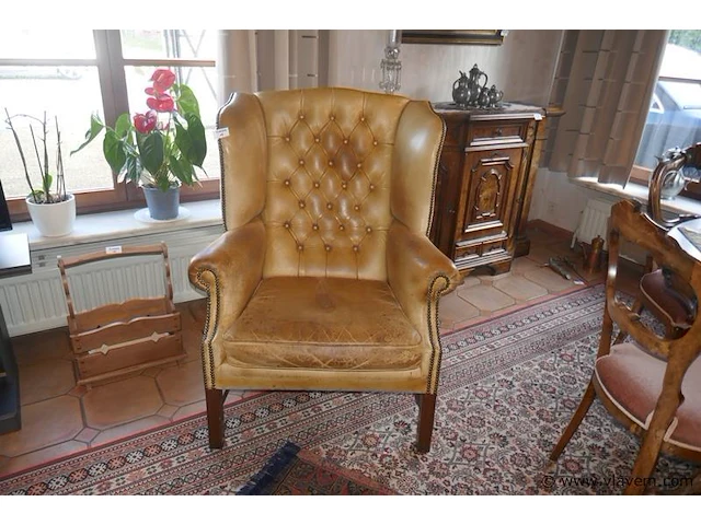Zetel in leder - afbeelding 2 van  2