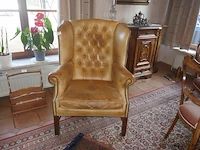 Zetel in leder