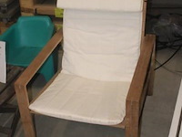 Zetel teak + kussen - afbeelding 1 van  1