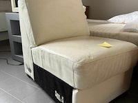Zetel wit leer - afbeelding 1 van  3