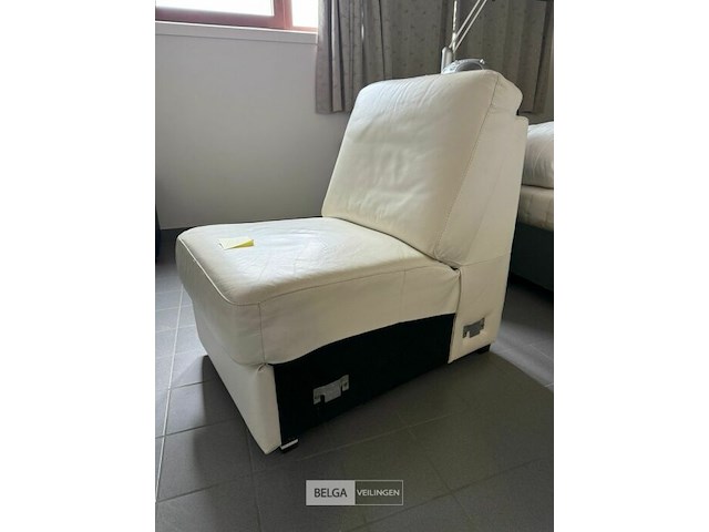 Zetel wit leer - afbeelding 2 van  3