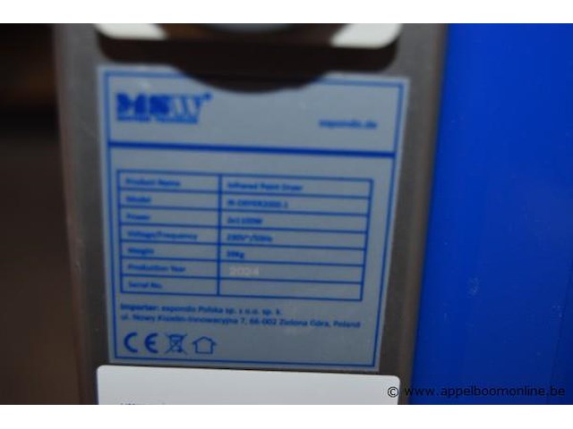 Zgan 2 voudige ifrarood droogunit msw, bj 2024 - afbeelding 4 van  4