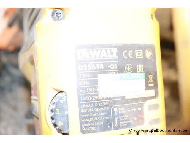 Zgan boorhamer dewalt d25614-qs - afbeelding 3 van  3