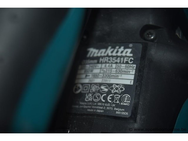 Zgan combihamer makita hr3541fc, werking niet gekend - afbeelding 3 van  3