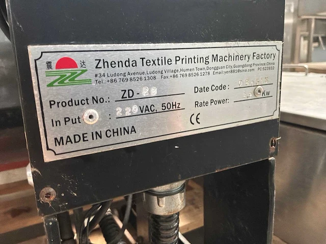 Zhenda textiel-persmachine - afbeelding 2 van  5