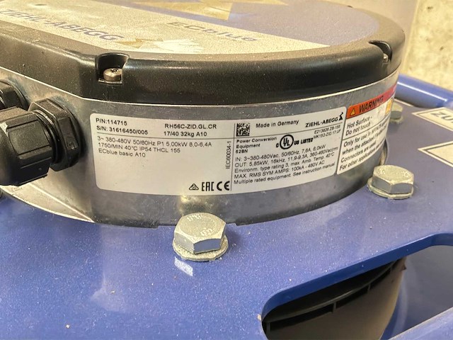 Ziegler-abegg centrifugaalventilator (2x) - afbeelding 2 van  3