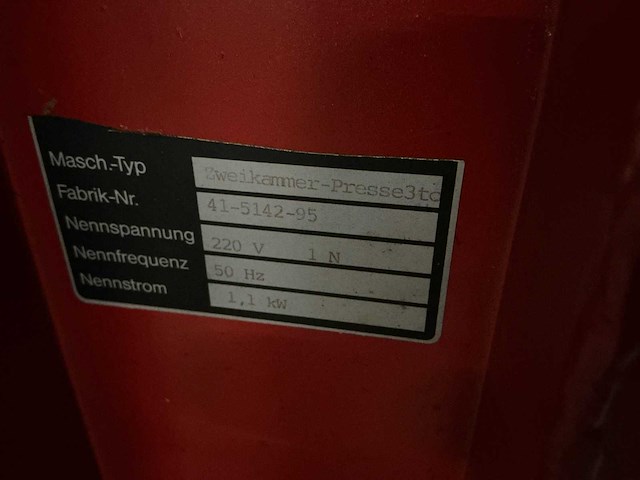 Ziegler zweikammer-presse 3to afvalpers - afbeelding 2 van  10