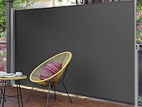 Zijluifel met doos in uitschuifbaar roestbestendig staal 200 x 400 cm - afbeelding 1 van  4