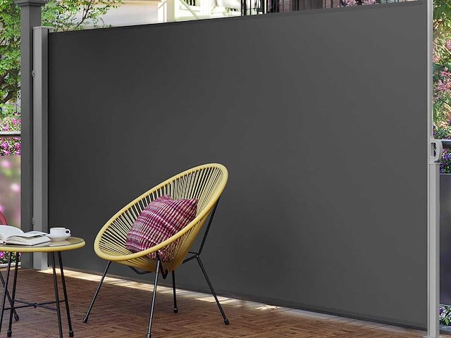 Zijluifel met doos in uitschuifbaar roestbestendig staal 200 x 400 cm - afbeelding 1 van  6