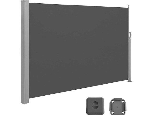 Zijluifel met doos in uitschuifbaar roestbestendig staal 200 x 400 cm - afbeelding 3 van  6