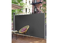 Zijluifel met stalen doos, roestbestendig, uitschuifbaar, 160 x 400 cm - afbeelding 1 van  6