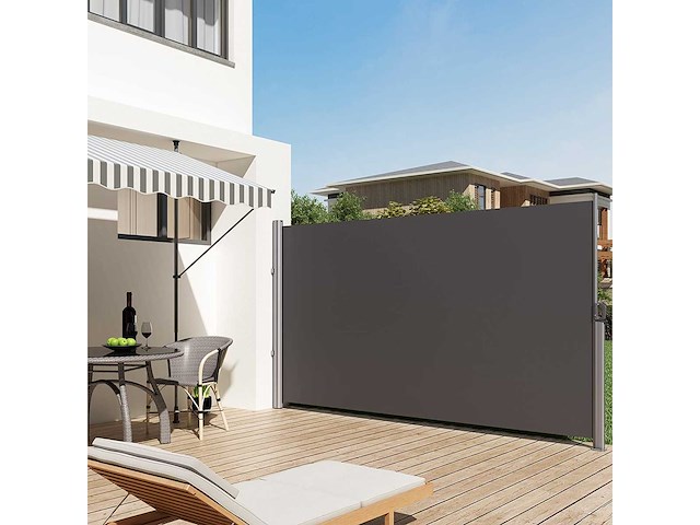 Zijluifel voor balkon 180x350cm - donkergrijs - afbeelding 3 van  10