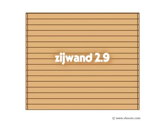 Zijwand tbv carport 2,9x3 - afbeelding 1 van  1