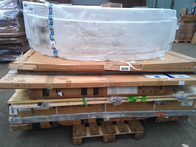 Zijwand transparant glas, 1,90 x h,190 cm, verchroomd, easy - afbeelding 4 van  4