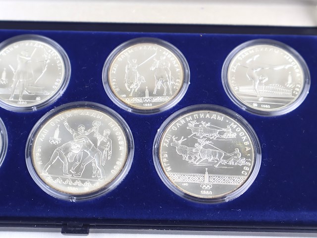 Zilveren herdenkingsmunt moscow 1980 - afbeelding 3 van  8