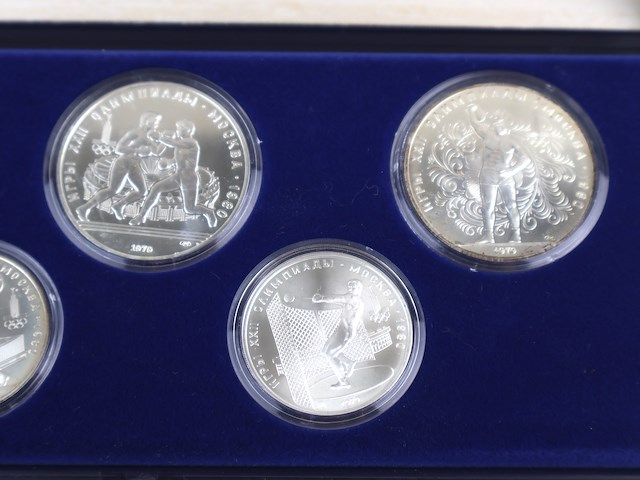 Zilveren herdenkingsmunt moscow 1980 - afbeelding 3 van  8