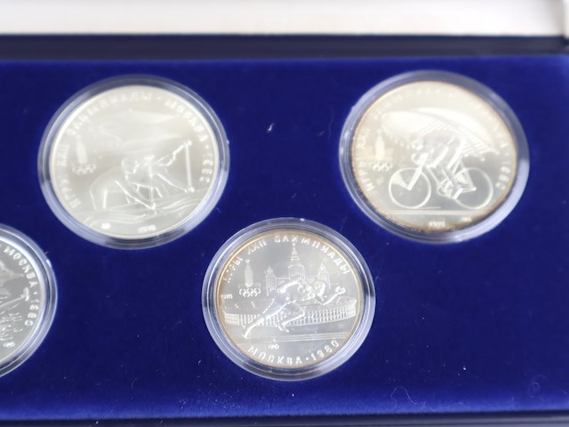 Zilveren herdenkingsmunt moscow 1980 - afbeelding 3 van  8