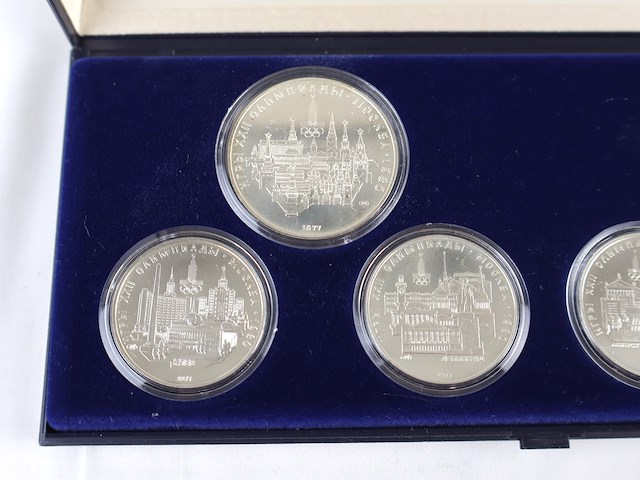 Zilveren herdenkingsmunt moscow 1980 - afbeelding 2 van  8