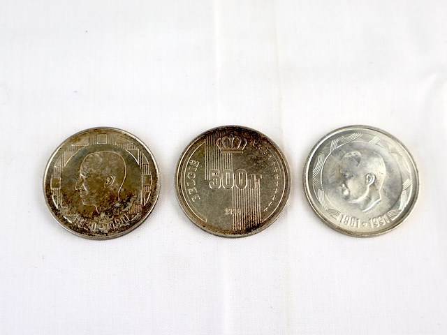 Zilveren herdenkingsmunt (x3) - afbeelding 1 van  5