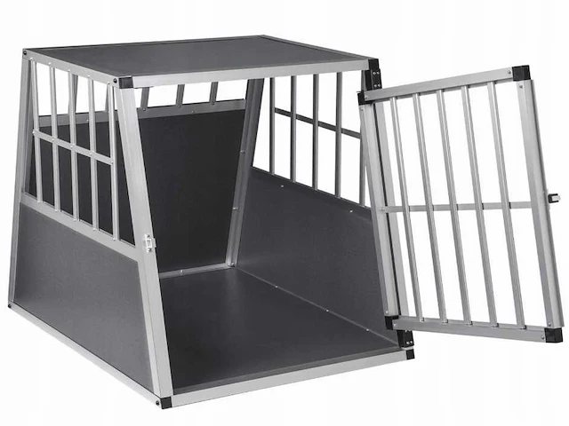 Zilveren metalen hondendrager xl - afbeelding 1 van  5