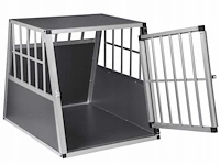 Zilveren metalen hondendrager xl - afbeelding 1 van  5