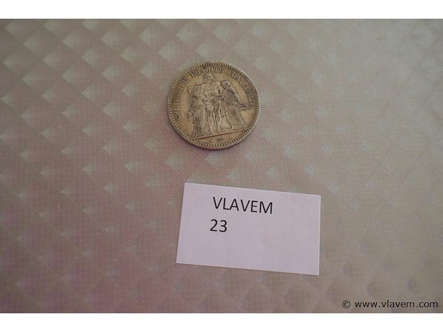 Zilveren munt - afbeelding 1 van  1