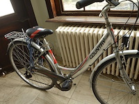 Zilverkleurige damesfiets country mbm - afbeelding 5 van  10