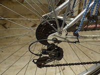 Zilverkleurige damesfiets country mbm - afbeelding 7 van  10
