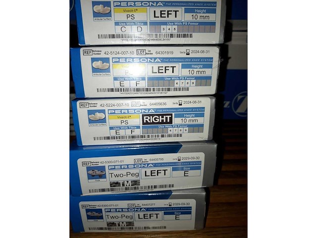 Zimmer-biomet - implants orthopédique (351x) - afbeelding 12 van  47