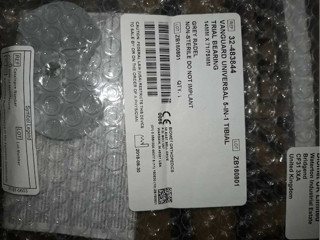 Zimmer-biomet - implants orthopédique (351x) - afbeelding 25 van  47